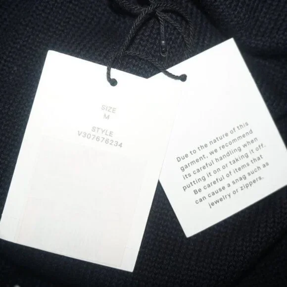 Vince Black White Duster Cardigan Sweater Vest - Picture 6 of 10